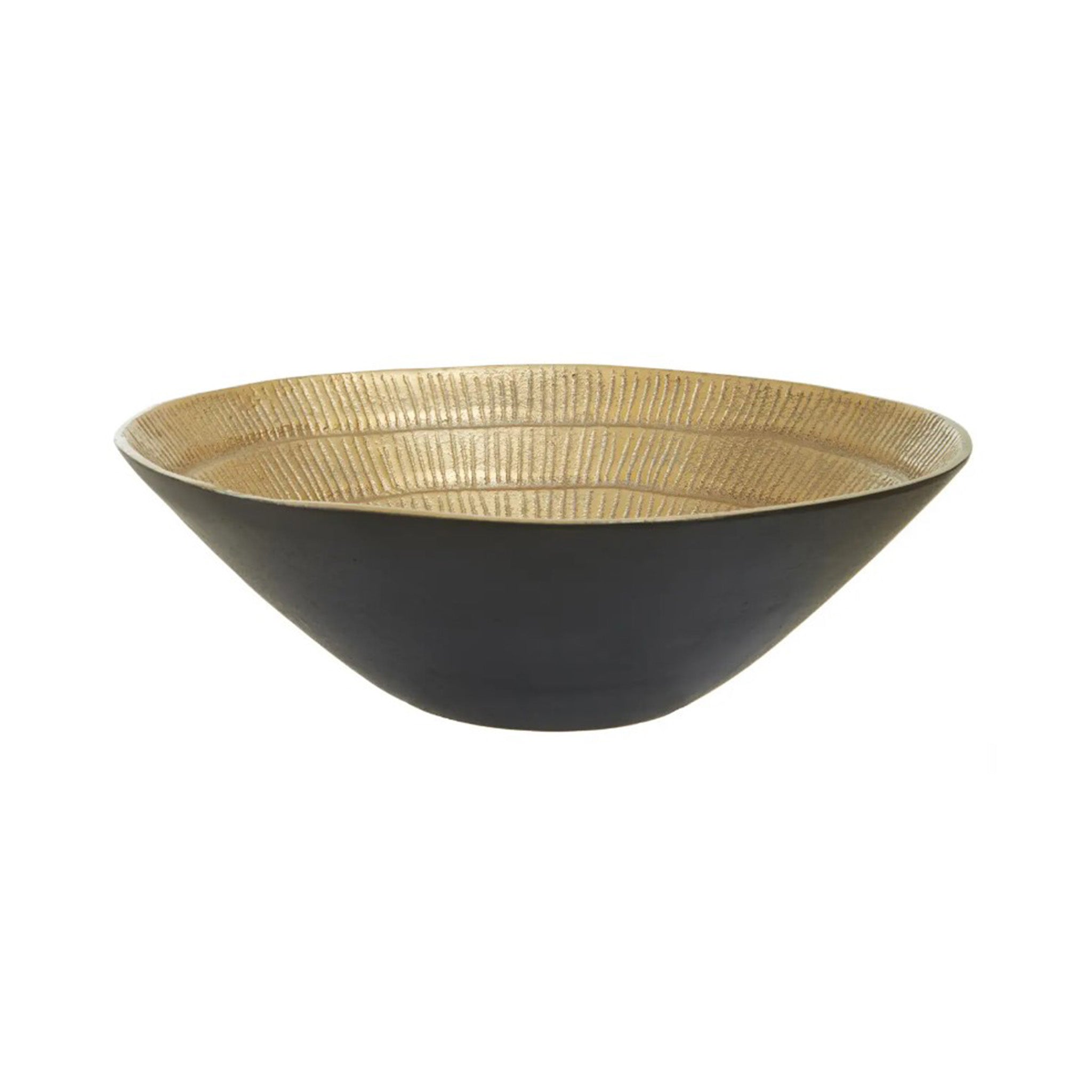 Black and Gold Textured Bowl